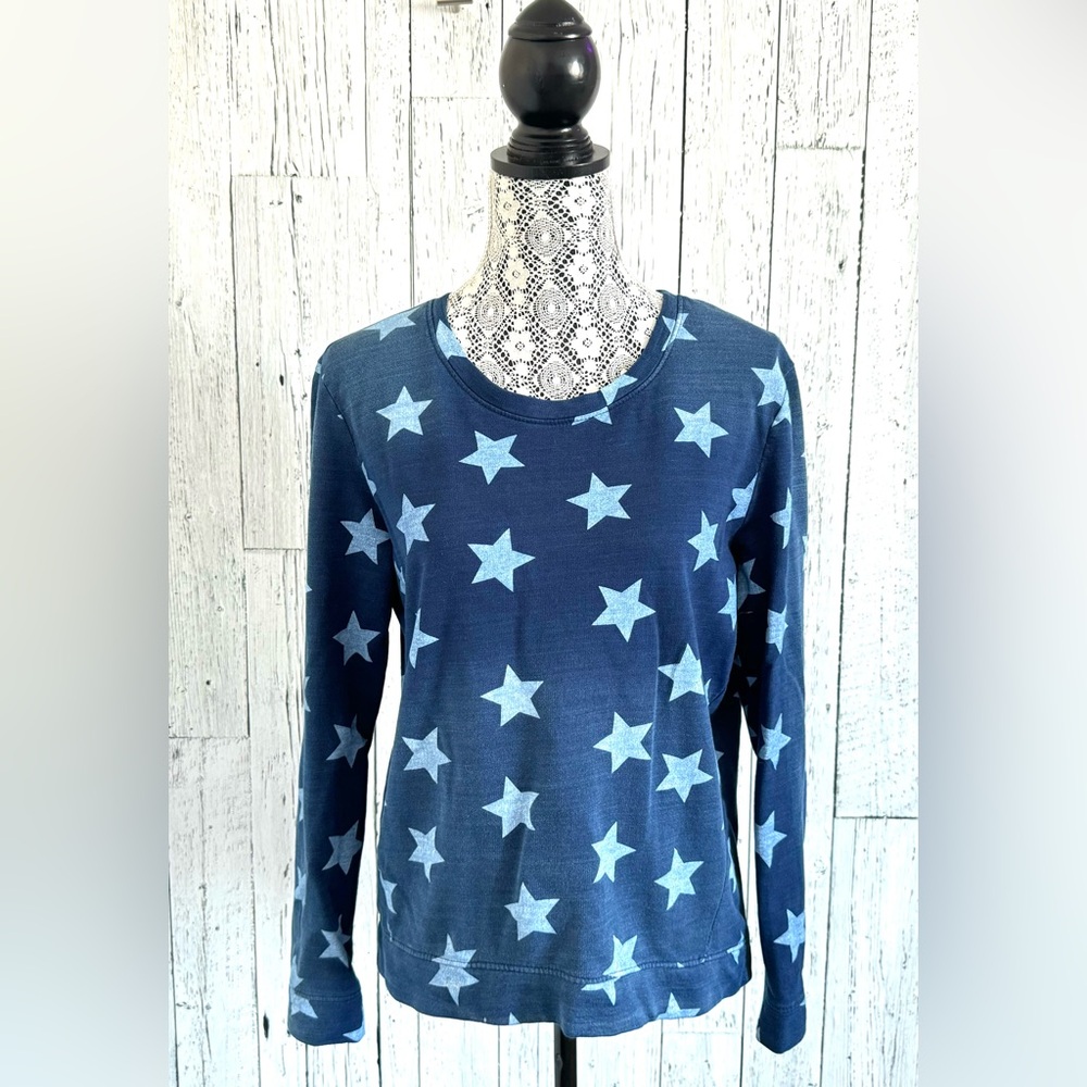 Noisy May Denim Effect Star Sweatshirt EUC